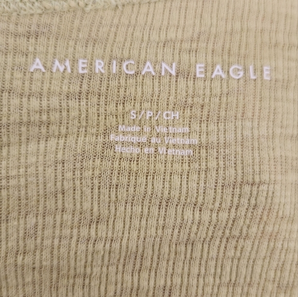 American Eagle- Textured Henley Tank Top - Picture 7 of 8